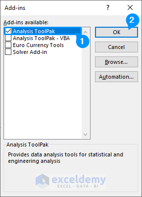 activating analysis toolpak