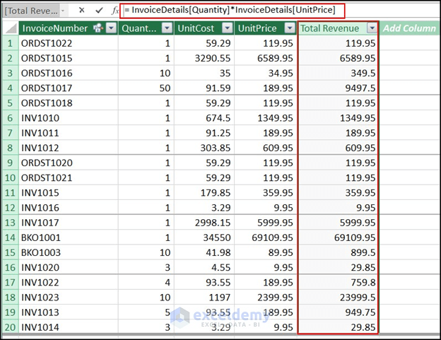  Output of formula in power pivot