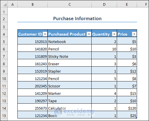 Adding Another Table in PivotTable 
