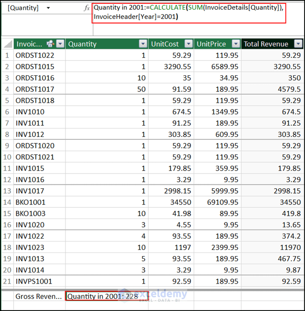 merging CALCULATE and SUM formula in power pivot
