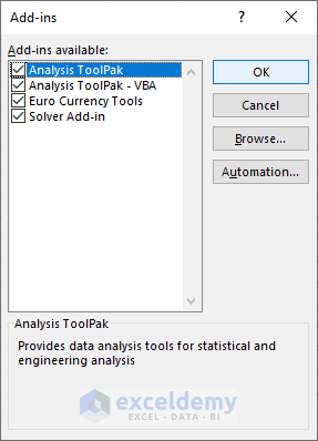 Excel Ad In The Ultimate Guide to Excel Add-ins: 9 Methods - ExcelDemy