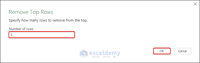 Removing top 3 rows for Power Query multiple sources in one query