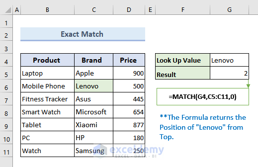 Excel Match