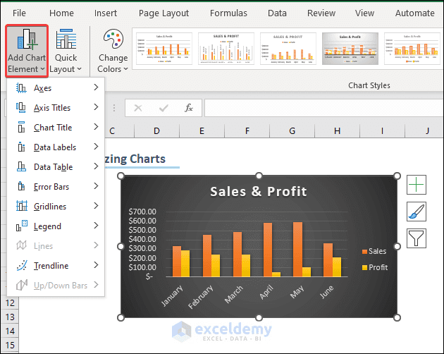 Customize Excel Charts (8 Effective Ways) - ExcelDemy