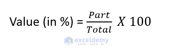 Formula to calculate percentage