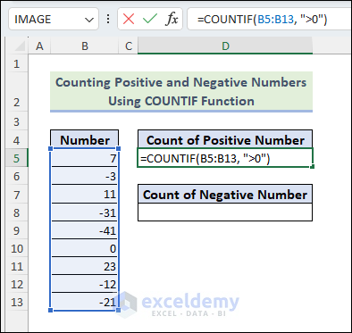 Select cell D5 and insert the intended formula