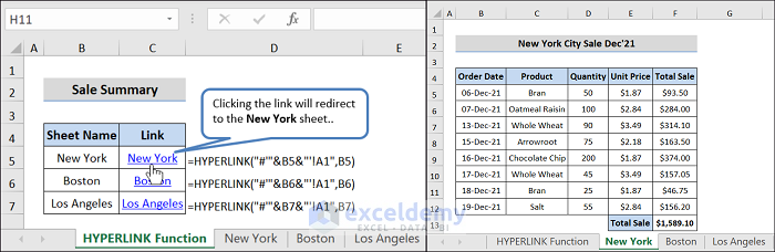Overview of Link Sheets in Excel