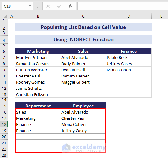 populating list by selecting from drop-downs