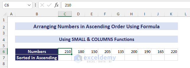 5-dataset of numbers in a row