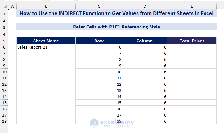 Sheet Name and Cell References in R1C1 Style