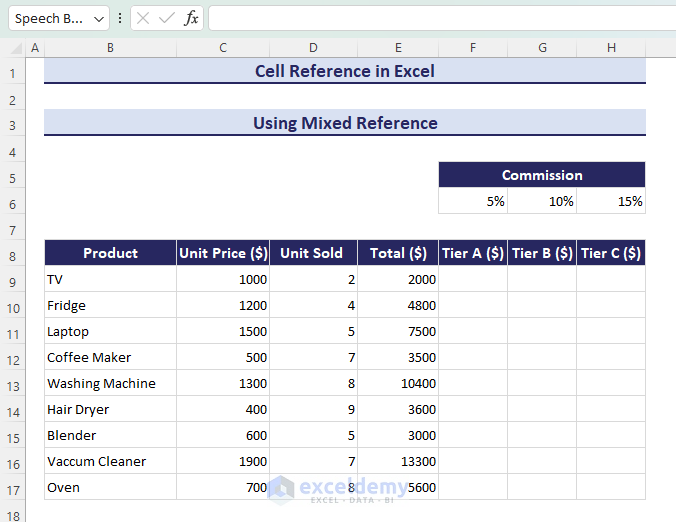 20-Mixed cell reference data