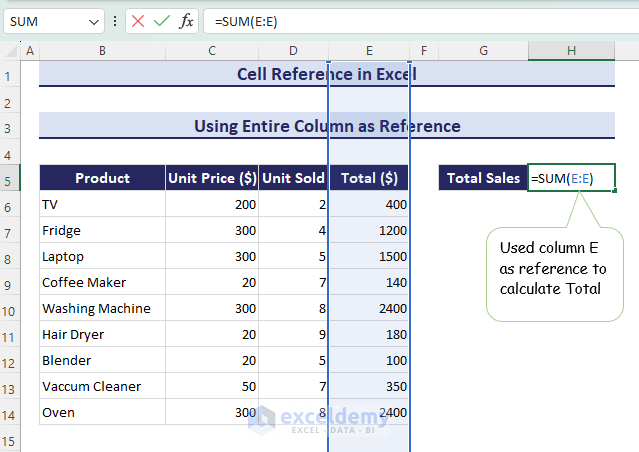 26-Use entire column as reference