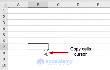Copy Cells cursor
