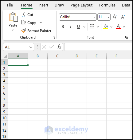 showing gridline in a spreadsheet