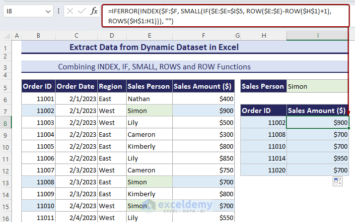 Using Excel formula to extract Amount ($) from dynamic worksheet in Excel.