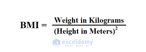 BMI Metric unit formula