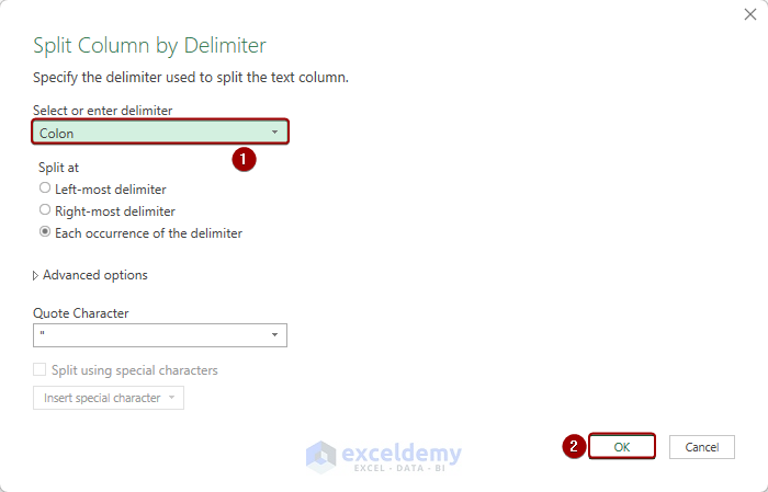 Spliting columns based on delimiter