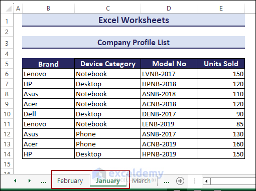 Move a worksheet tab in an Excel workbook