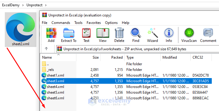 18-Dragging the edited sheet to sheets folder