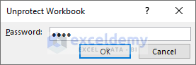27-Inserting password to unprotect workbook