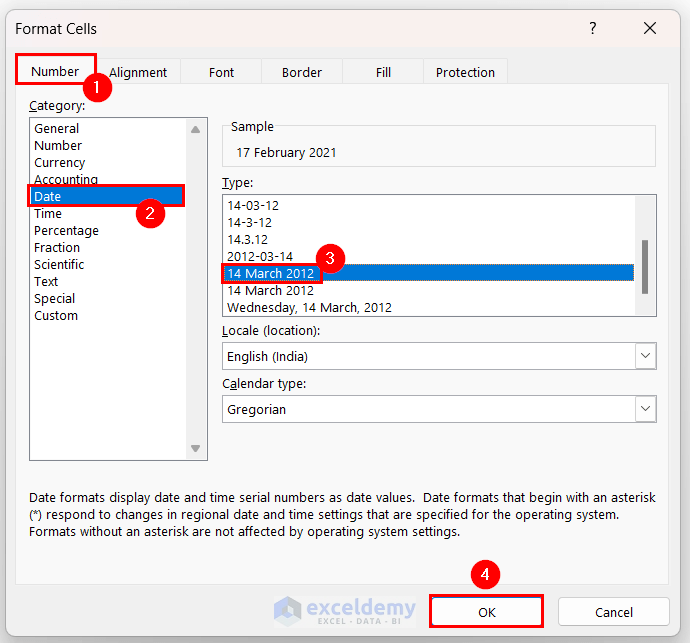 Choosing Target Date Format