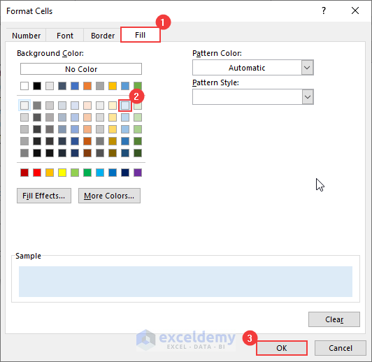  Formatting the Color for Data Validation