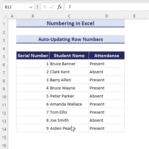 33-Numbering auto updated