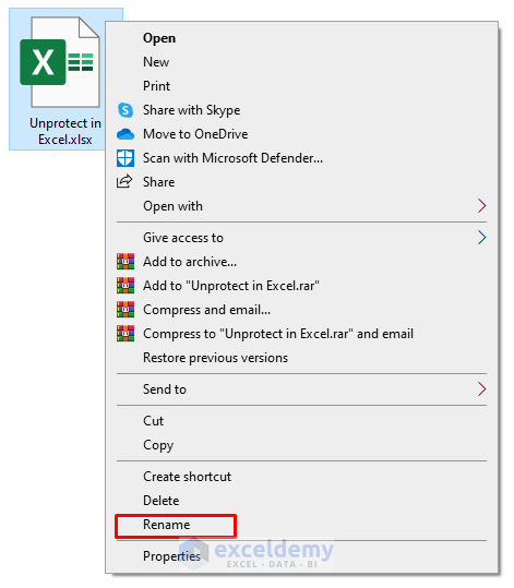 6-Selecting Rename option