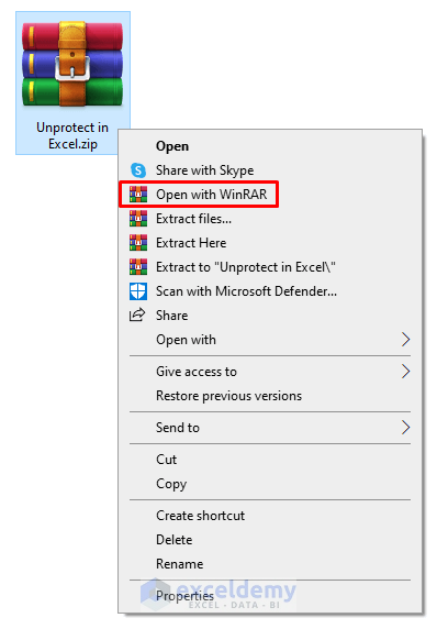 8-Opening with WinRAR