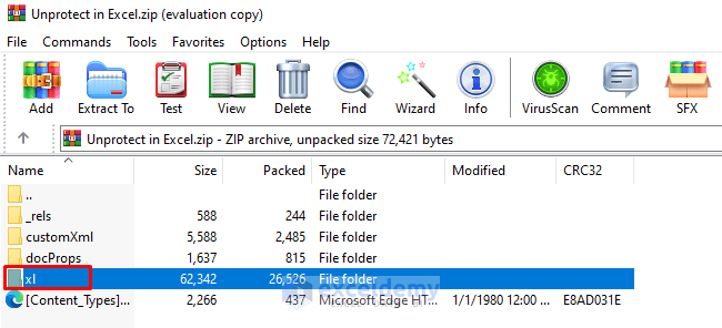 9-Opening the XL folder