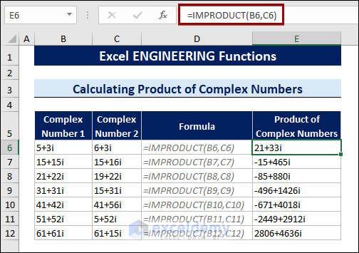 Caculating Product of Complex Number