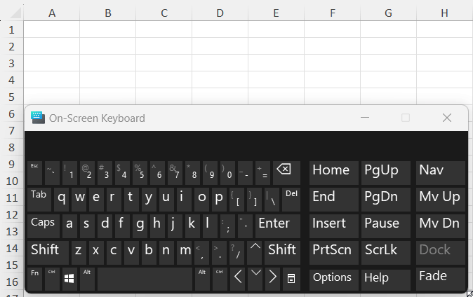 Edit a cell using keyboard shortcut