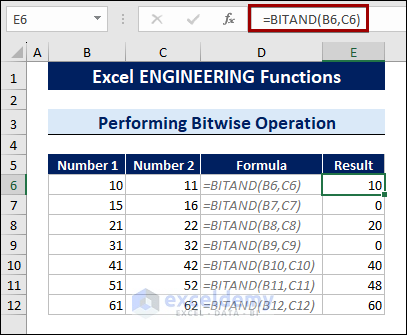Performing Bitwise Operation