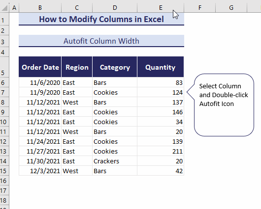 autofit column width