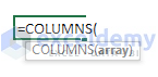 columns function