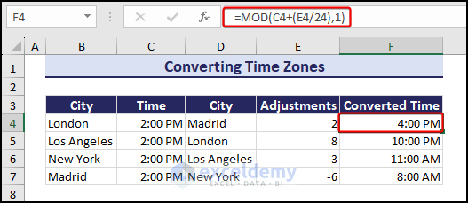 convert time zones