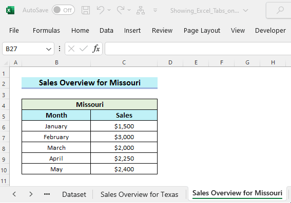 Put Excel tabs on top of worksheet