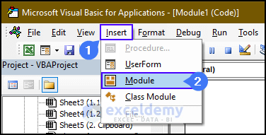 how to insert module