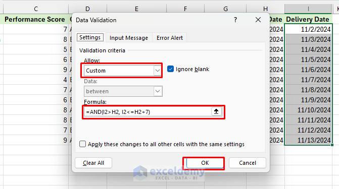 Data Validation Techniques for Complex Business Rules in Excel