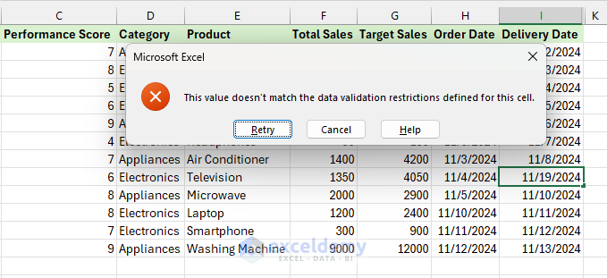 Data Validation Techniques for Complex Business Rules in Excel