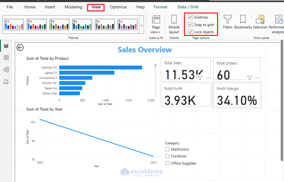 Customizing the Look & Feel of Reports in Power BI