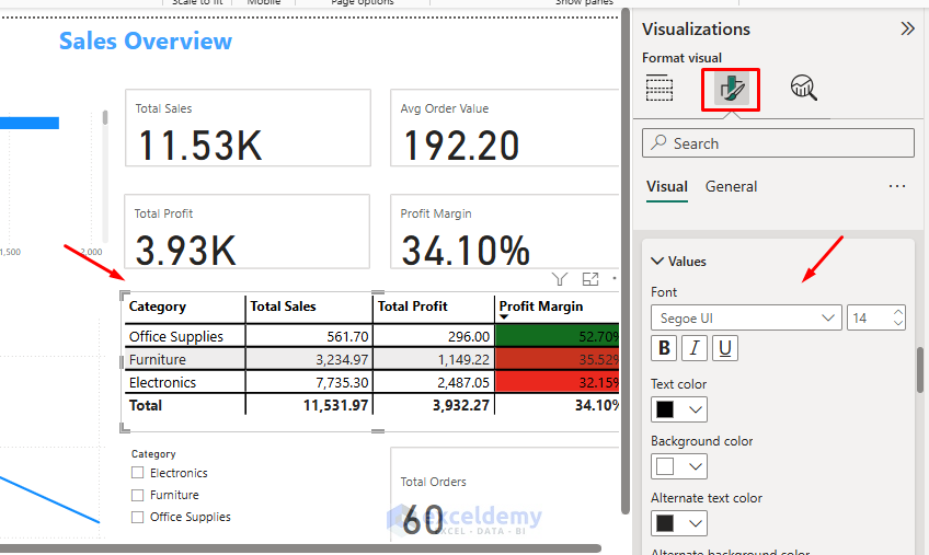 Customizing the Look & Feel of Reports in Power BI