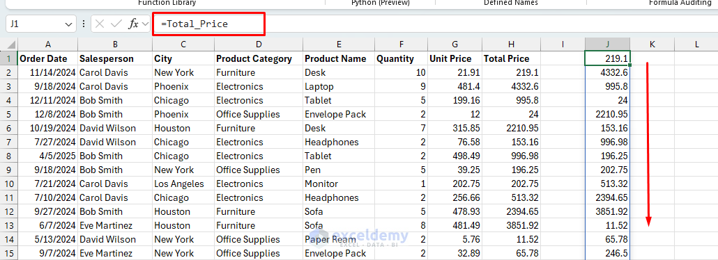 How to Use Named Ranges in Formulas
