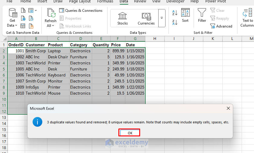 8 Ways to Remove Duplicates in Excel Without Losing Data
