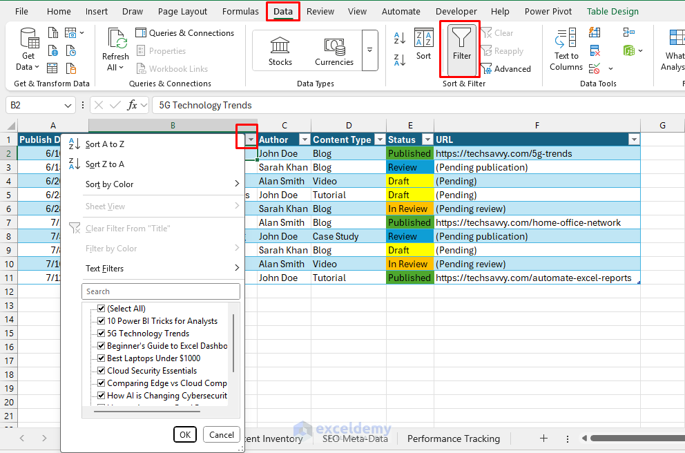 How to Use Excel as a Lightweight CMS for Website Content Planning