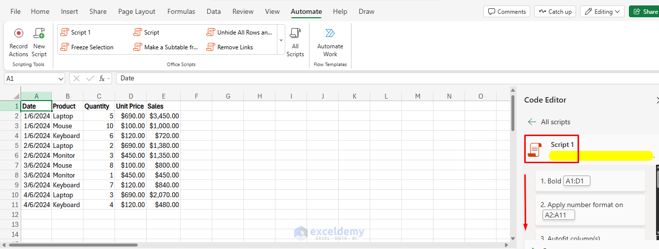 Harnessing Office Scripts: Automating Workflows in Excel Online