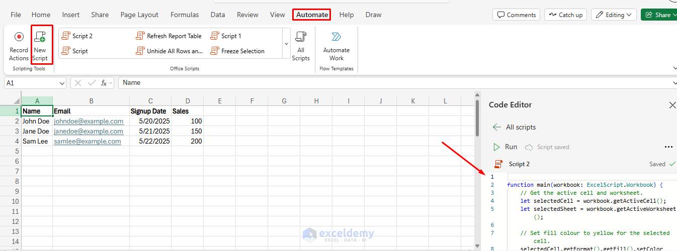 Harnessing Office Scripts: Automating Workflows in Excel Online
