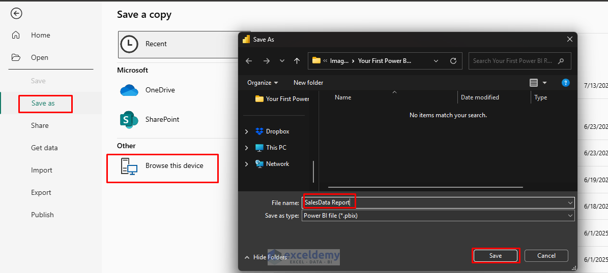 Your First Power BI Report Using Excel Tables as Your Data Source