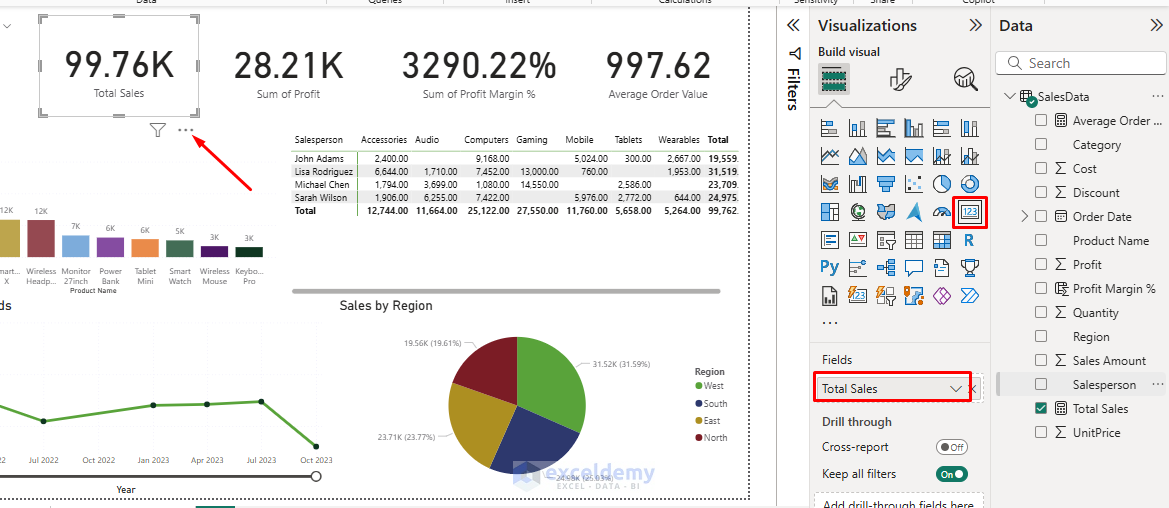 Your First Power BI Report Using Excel Tables as Your Data Source