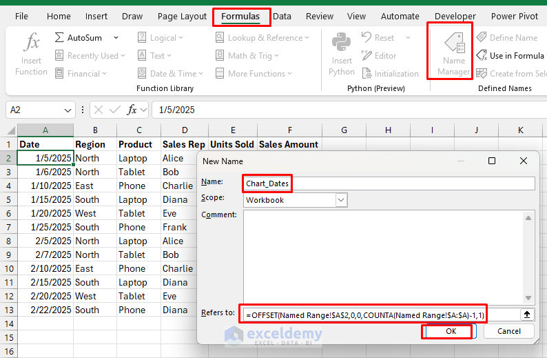 Dynamic Data Visualizations: Creating Interactive, Real-Time Charts in Excel